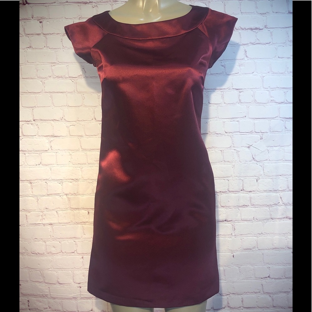 Merlot color BCBG Paris a line dress